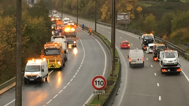 L’A16 rouverte après un carambolage dans le boulonnais.