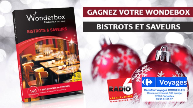 Votre Wonderbox BISTROTS ET SAVEURS à gagner avec Carrefour Voyages