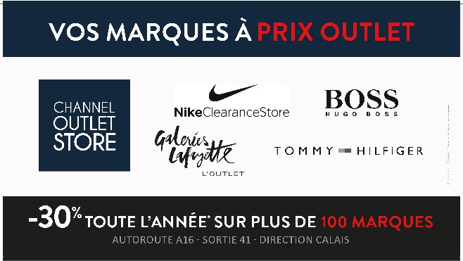 Gagnez vos cartes KDO de 25 et 50€ avec le Channel Outlet Store de Coquelles