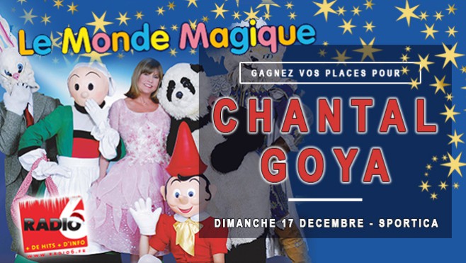 Gagnez vos pass FAMILLE pour le spectacle de Chantal Goya au Sportica de Gravelines