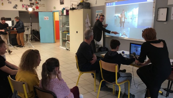 Des élèves du collège Paul Langevin ont visité le Louvre-Lens à distance !