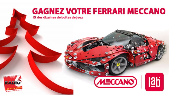 Gagnez votre Ferrari Meccano et dizaines de boites de jeux