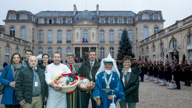 La dinde de Licques est arrivée au Palais de l'Elysée !