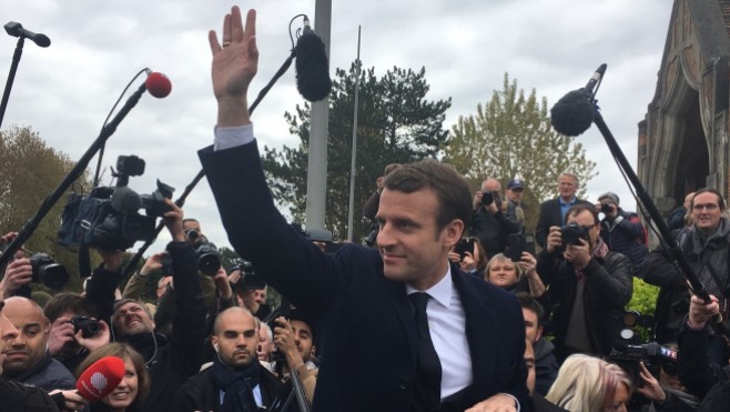 Emmanuel Macron à Calais