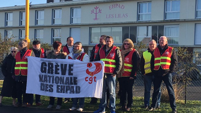 Les agents de l'EHPAD Les lilas à Marck réclament plus de moyens