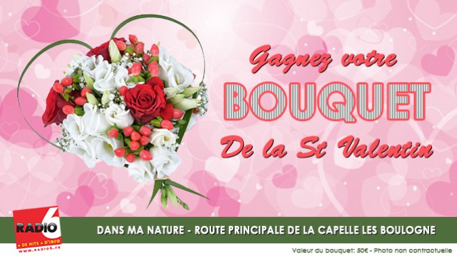 Gagnez votre bouquet de la St Valentin d'une valeur de 50€ avec Dans Ma Nature