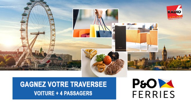 Gagnez vos traversées pour l'Angleterre avec la P&O Ferries