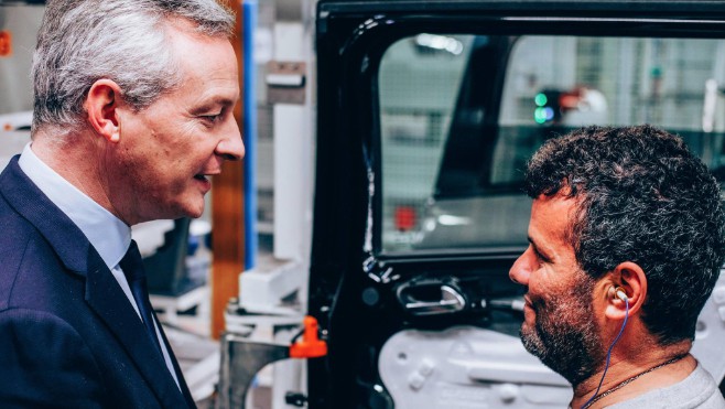 Bruno Le Maire, ministre de l'économie va visiter Arcelor Mittal Dunkerque.