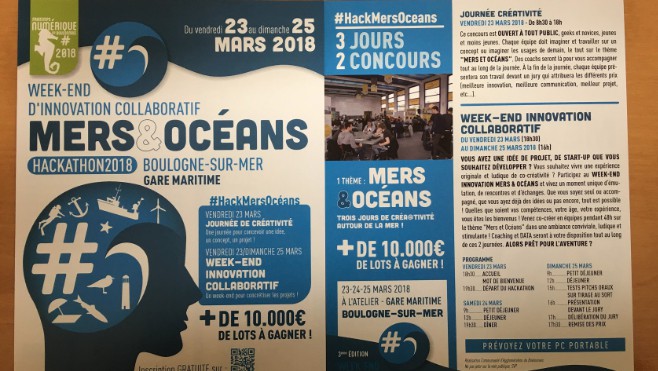 C'est le hackathon à Boulogne sur mer à partir de vendredi !
