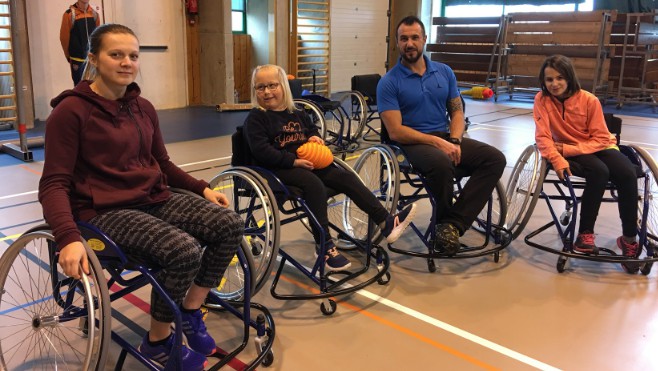 Le cardiogoal fauteuil prend ses marques au chemin vert !