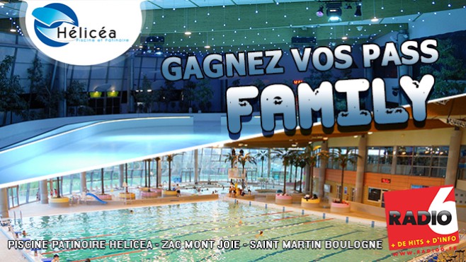 Gagnez votre pass Famille pour la Piscine / Patinoire Hélicéa à Boulogne Sur Mer