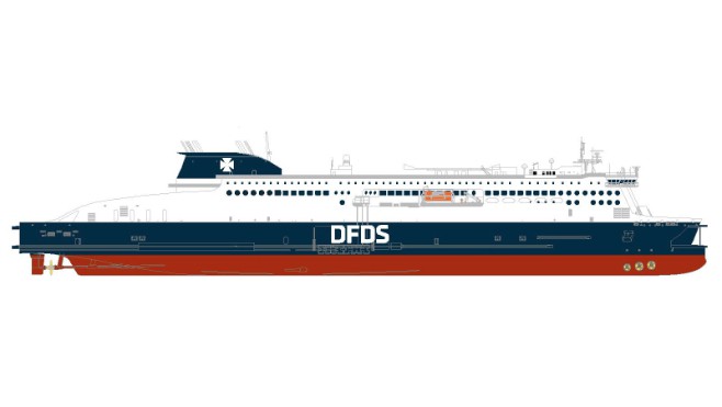 DFDS déploiera le plus grand navire transmanche entre Calais et Douvres en 2021 !