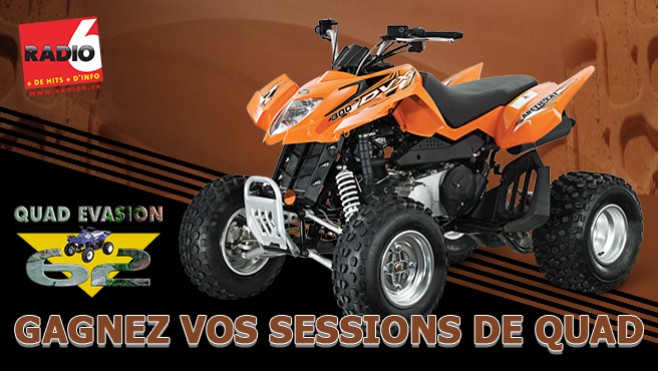 Gagnez votre session de quad adulte ou votre location de RZR avec Quad Evasion 62 à Réty