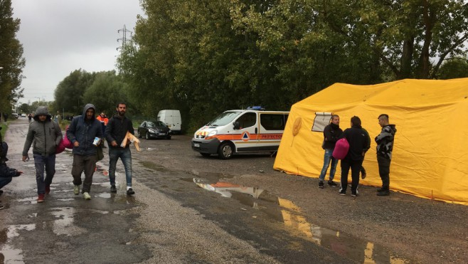 A Grande-Synthe : un migrant blessé de deux balles dans le dos !