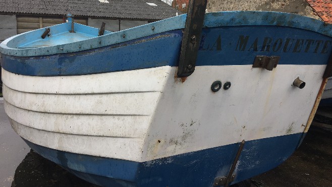 Le flobart La Marouette quitte Wissant pour rejoindre Le Portel