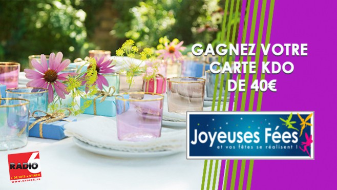 Gagnez votre carte cadeau de 40€ avec Joyeuses Fées
