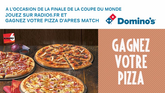 Gagnez votre pizza d'aprés match avec Domino's Pizza