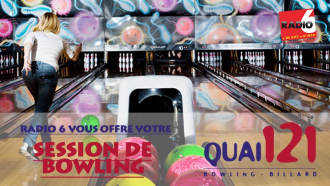 Votre session de Bowling en famille à gagner avec Radio 6 et le Quai 121