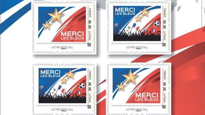 La Poste sort des timbres collectors pour la victoire des Bleus