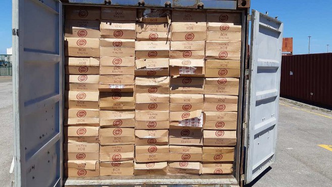 10 tonnes de cigarettes saisies au port de Dunkerque dans un conteneur