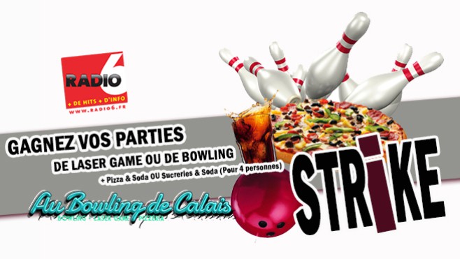 Jeu Antenne et WEB - Bowling, Pizza, Soda... c'est possible cet été avec Le Bowling de Calais 