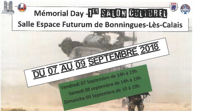 MEMORIAL DAY - CALAISIS - 7, 8 ET 9 SEPTEMBRE