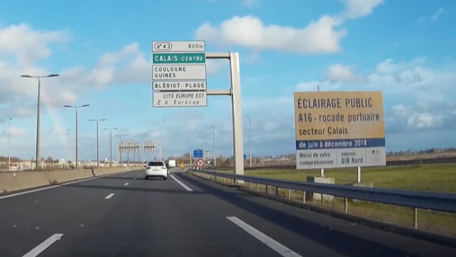 A16 : cette semaine, les travaux concernent la rocade portuaire et entre le Tunnel et Marck Est.