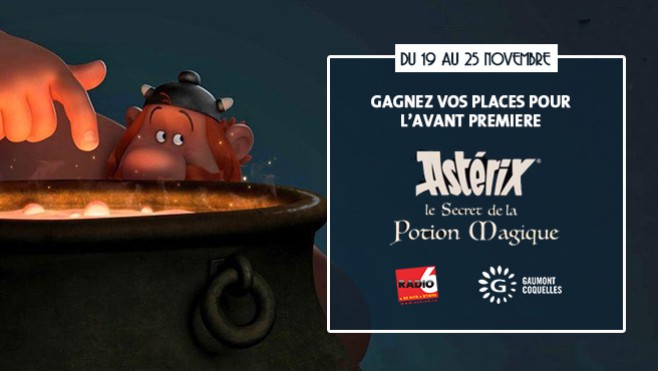 Gagnez vos places pour l'avant première d'Astérix & Obélix ; LE SECRET DE LA POTION MAGIQUE au Gaumont Coquelles