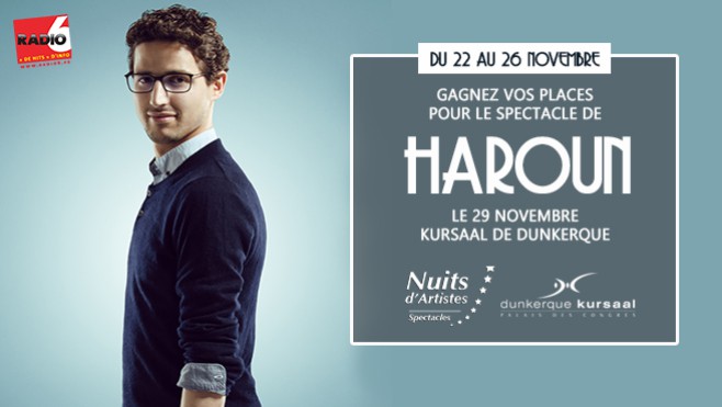 Gagnez vos places pour le spectacle d'HAROUN au Kursaal de Dunkerque