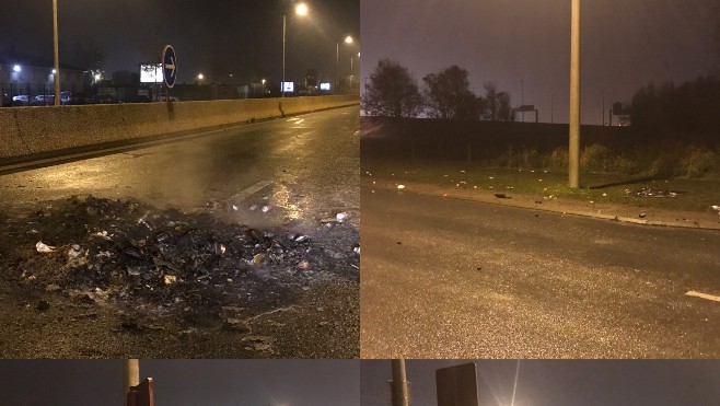 Émeutes cette nuit à Calais entre les gilets jaunes et les CRS