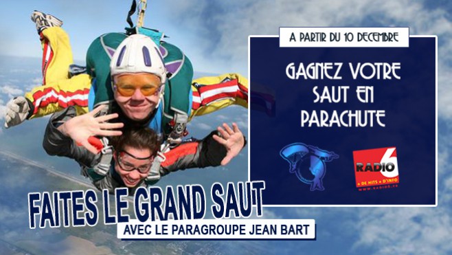 Pour noël, gagnez votre saut en parachute avec le Paragroupe Jean Bart