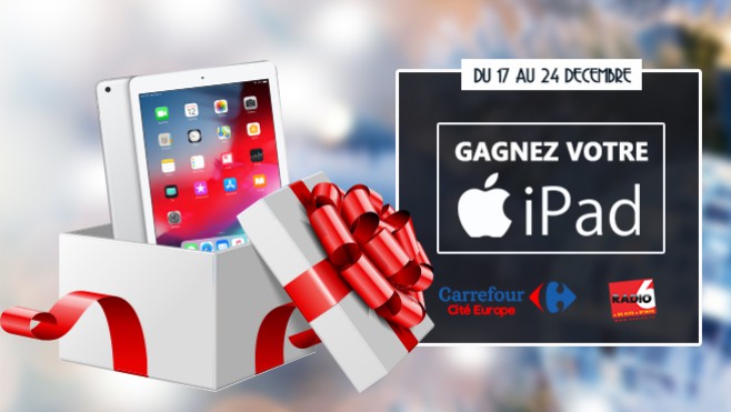 Carrefour Coquelles vous offre un Ipad (Carrefour Coquelles est ouvert les dimanches de décembre)