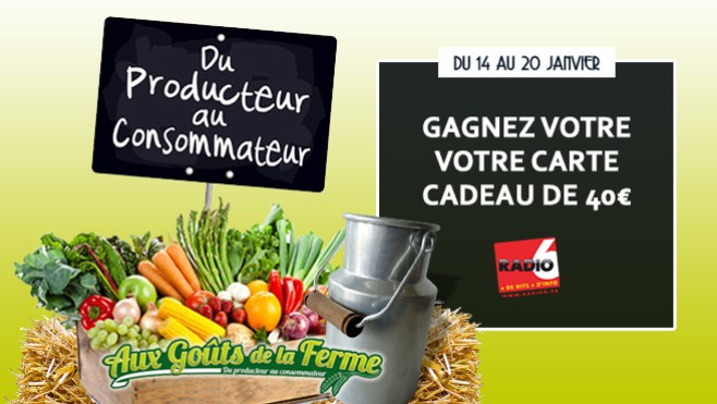 [Jeu Antenne] Gagnez votre carte cadeau de 40€ à dépenser chez : Aux gouts de la ferme