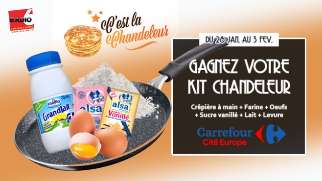 [Jeu Antenne] - Gagnez votre KIT CHANDELEUR avec Carrefour Coquelles en jouant à Dévalisez La Banque