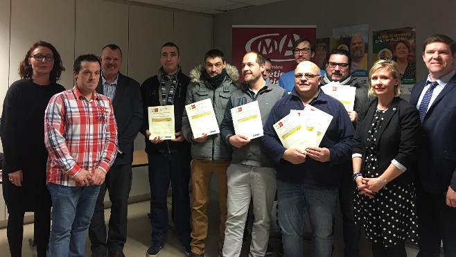 Remise d’attestation de compétences aux futurs bouchers à Calais