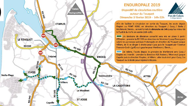 Enduropale : des conseils route pour venir au Touquet 