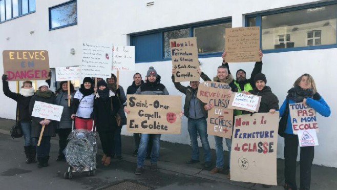Carte scolaire : Ecole bloquée ce jeudi à Saint Omer Capelle !