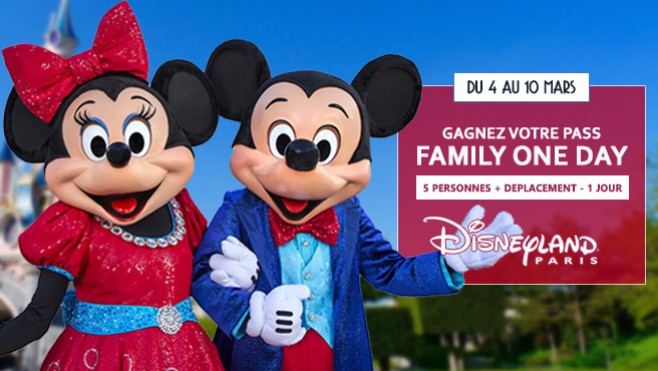 [Jeu SMS] - Partez en famille à Disneyland Paris grâce à Radio 6