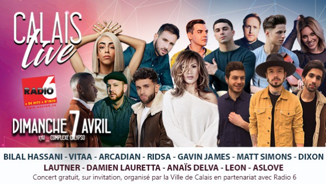 Les artistes du Calais Live dévoilés ! 