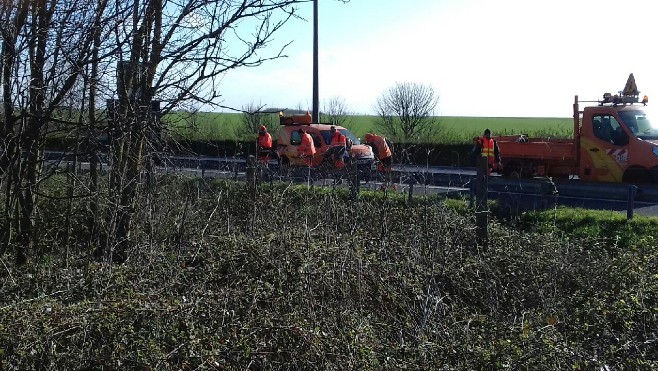 L'A16 fermée à St inglevert dans le sens Calais-Boulogne