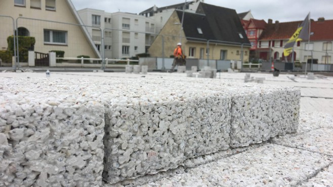 A Wimereux, des pavés en Coquilles Saint-Jacques pour la place Foch !