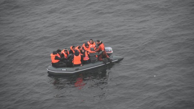 7 migrants à bord d'un canot pneumatique sauvés au large du Cap Gris Nez