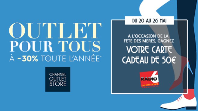 [Jeu Antenne] - Gagnez votre carte cadeau de 50€ avec le Channel Outlet Store de Coquelles