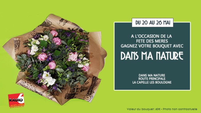 [Jeu Antenne] - Gagnez votre bouquet de fleurs de 60€ avec DANS MA NATURE