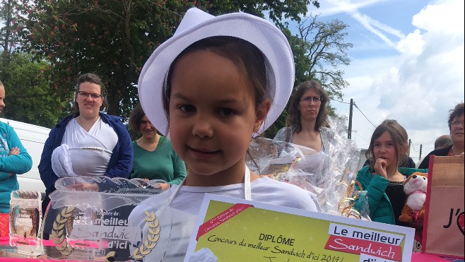 Justine grande gagnante du concours du «Meilleur Sandwich d’Ici» à Audruicq