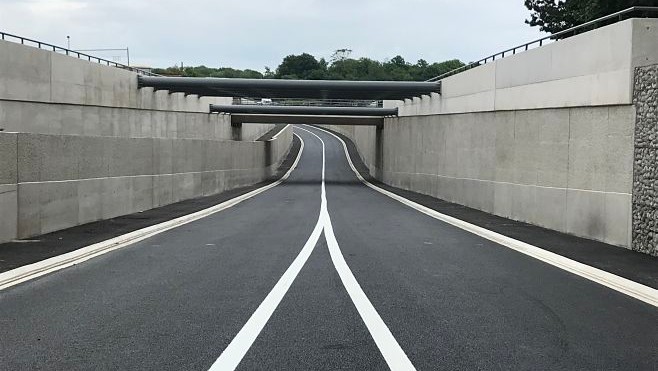 A Verton, la route du pont-rail ouvre aujourd'hui 