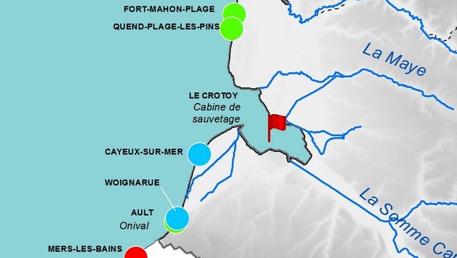 Eaux de baignade : la plage du Crotoy interdite, celle de Mers les Bains sous surveillance...