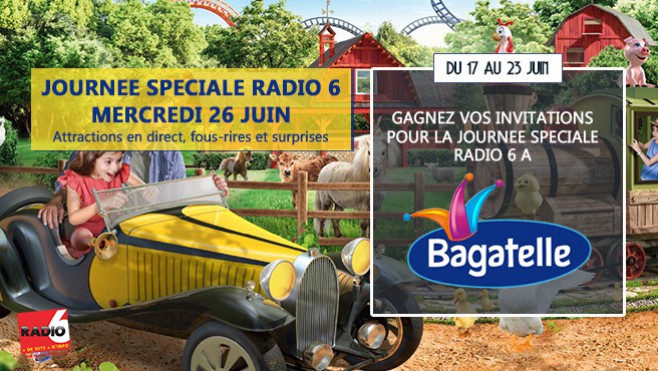 [Jeu Antenne] - Passez la journée à Bagatelle avec toute l'équipe de Radio 6 le 26 Juin