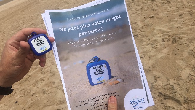 1 millier de cendriers de poche distribués à Sangatte Blériot-Plage