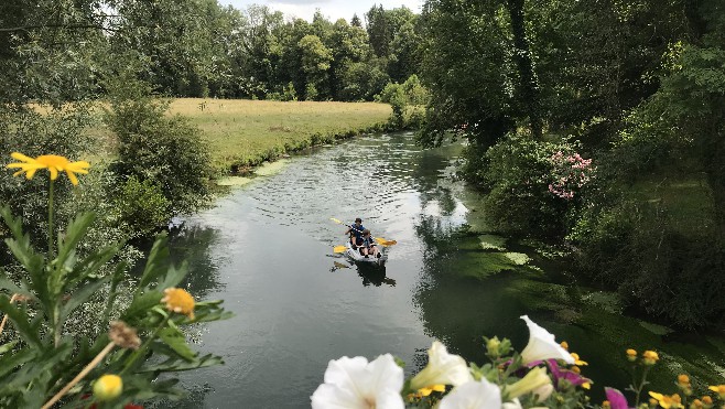 Balade en canoë sur la Canche avec le club de Beaurainville